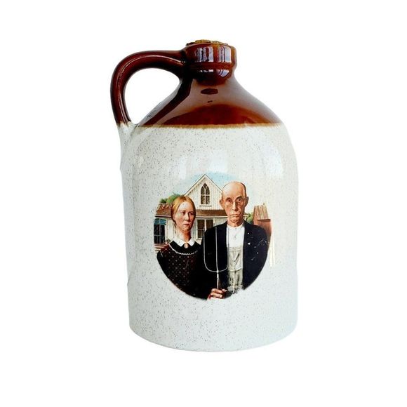 Vintage Glazed Ceramic Jug, American Gothic, McCoy - Picture 1 of 8
